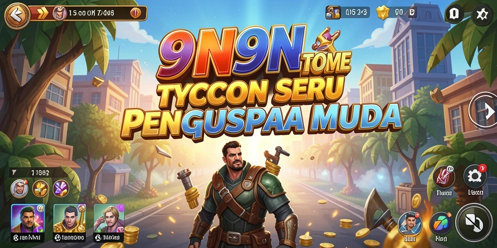 Tangkapan layar menampilkan pengelolaan bisnis yang dinamis di 9N9N.