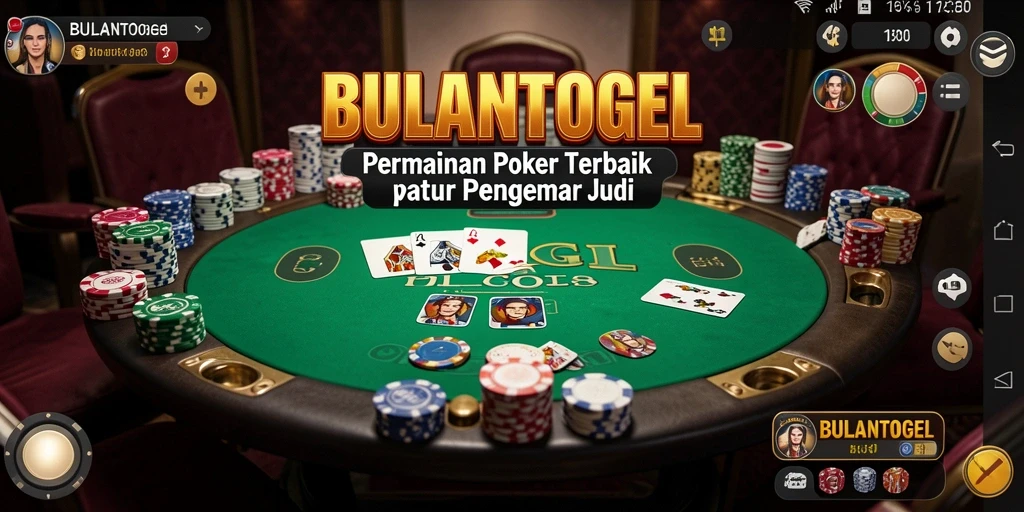 Gameplay poker yang seru dan interaktif di BULANTOGEL.