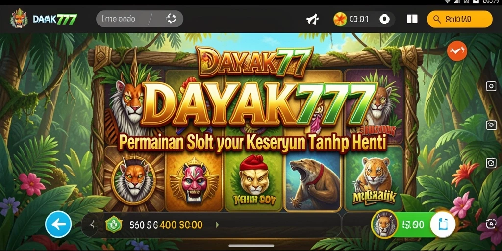Screenshot DAYAK777 menampilkan gameplay seru dan grafis menawan dari game Slot.
