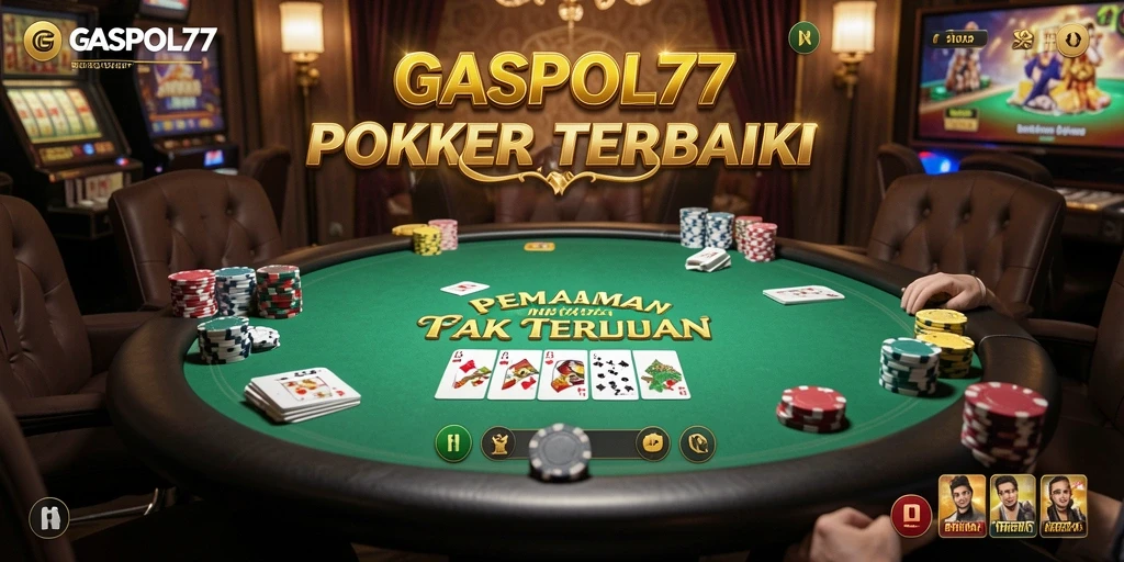 Screenshot GASPOL77 menampilkan suasana seru saat bermain poker.