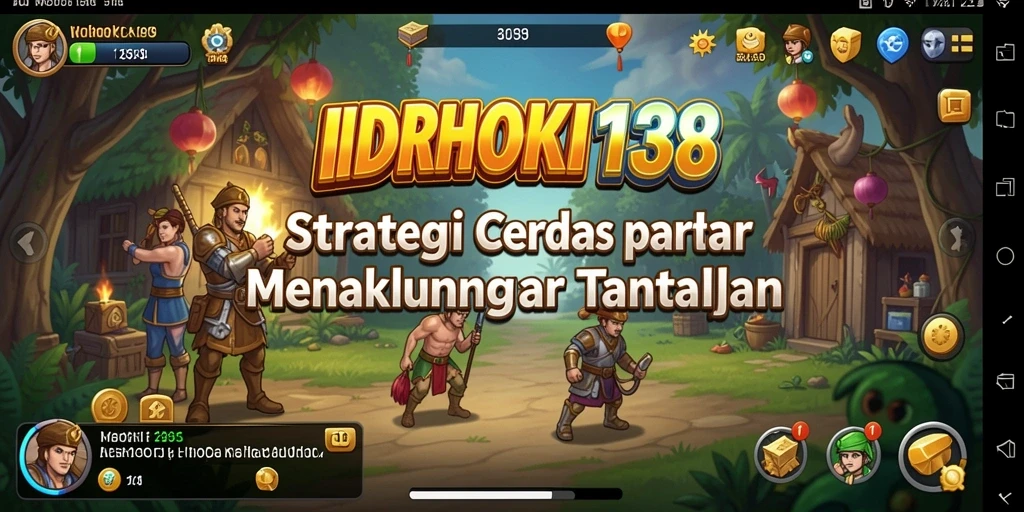 Screenshot gameplay IDRHOKI138 menunjukkan pertarungan strategi yang intens.