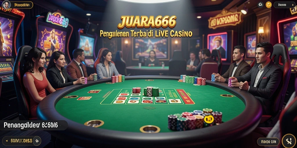 Tampilan gameplay Live Casino yang menarik dan interaktif di JUARA666.