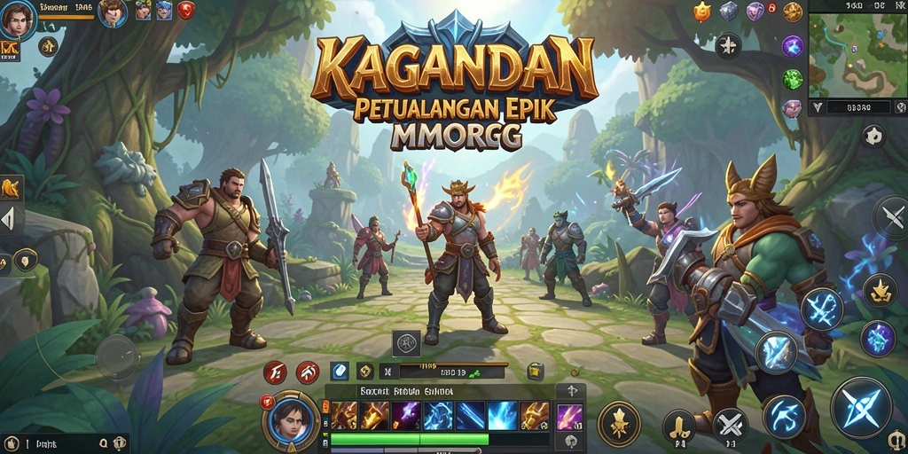 Screenshot KAGANDAN menampilkan aksi seru dalam gameplay MMORPG.