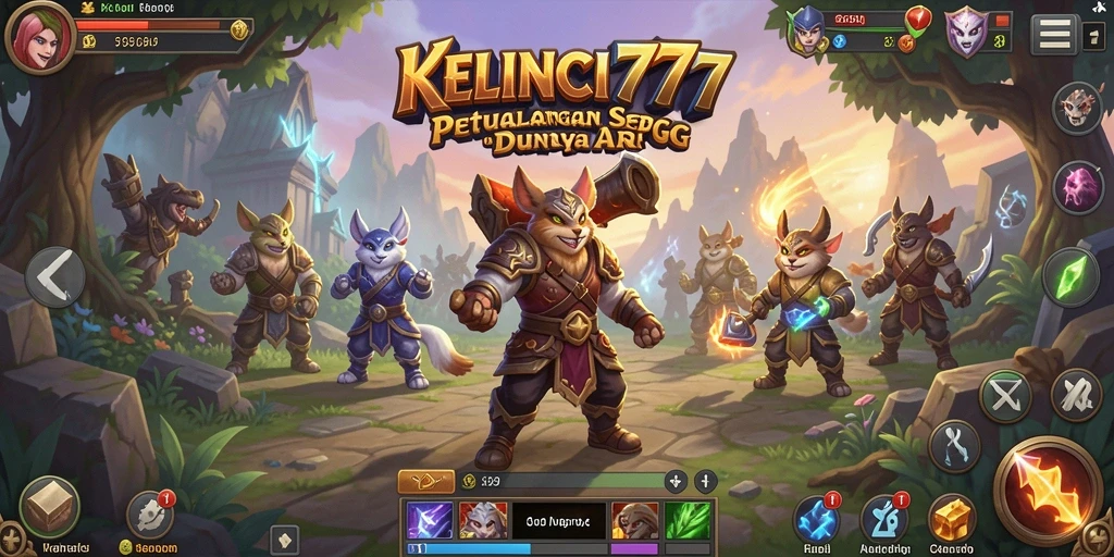 Gameplay menarik dengan aksi pertarungan seru di KELINCI777.