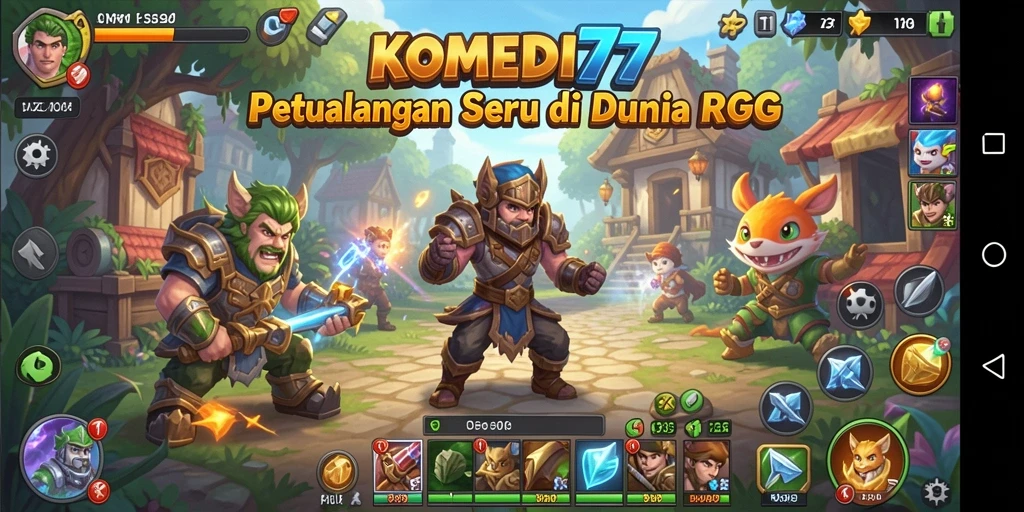 Tangkapan layar menunjukkan aksi seru dalam gameplay RPG.