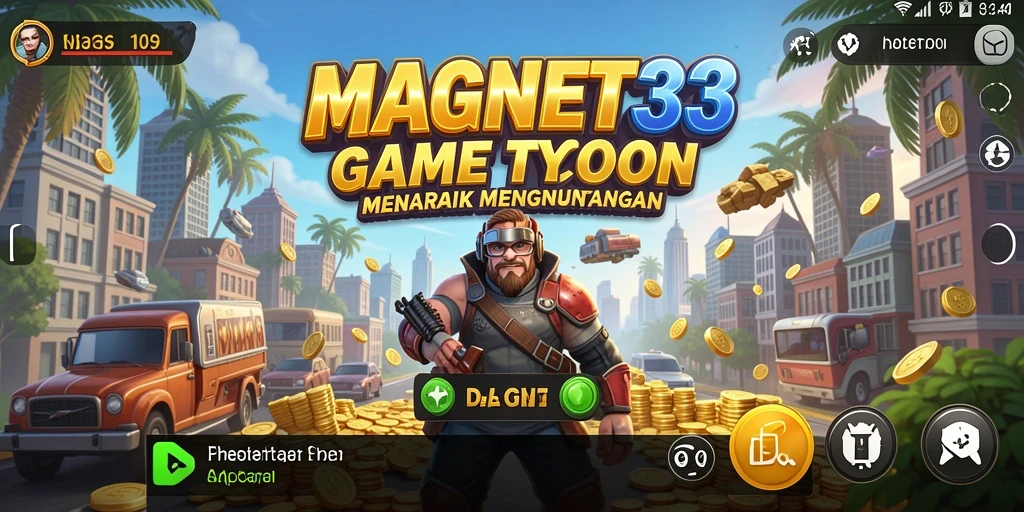 Tampilan gameplay menarik di MAGNET33 dengan elemen Tycoon yang mendalam.
