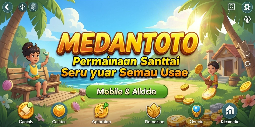 Screenshot utama MEDANTOTO menampilkan gameplay yang seru dan interaktif.