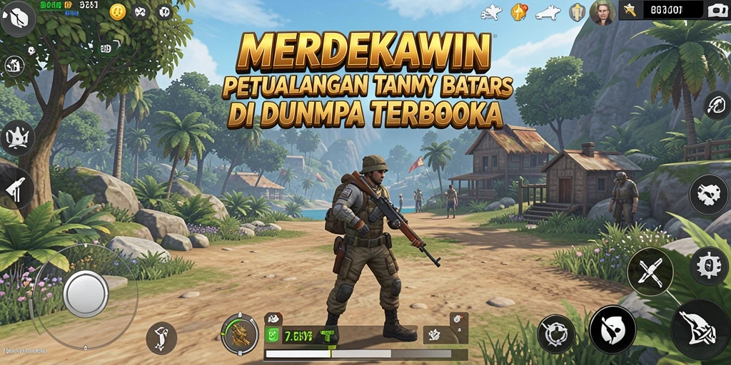 Tampilan gameplay yang menakjubkan di MERDEKAWIN.