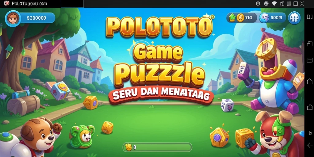 Screenshot gameplay POLOTOTO dengan tantangan Puzzle seru.