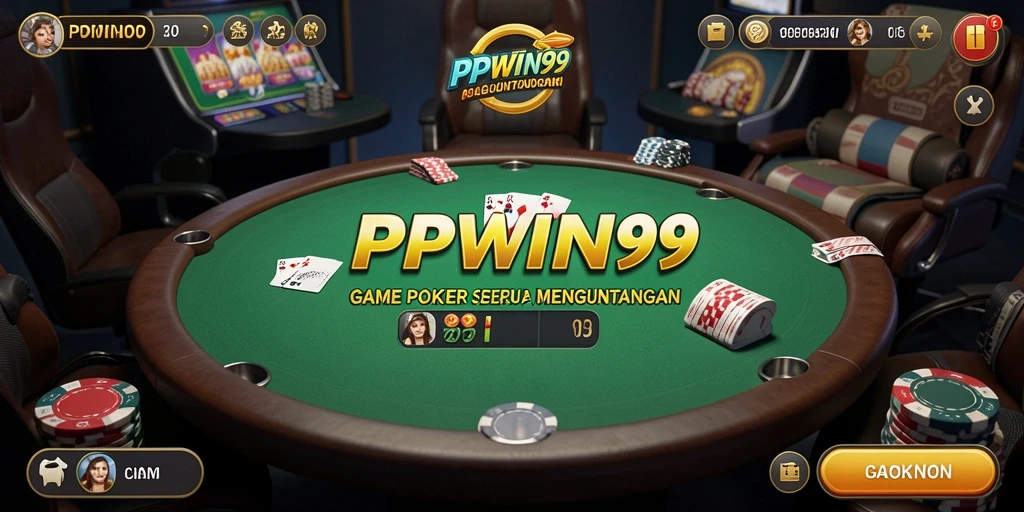 Tangkapan layar permainan poker PPWIN99 yang menampilkan aksi seru dan grafik menarik.