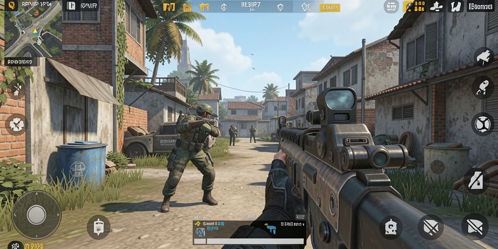 Tampilan gameplay menarik dari RPVIP7 yang menggugah semangat bertempur.