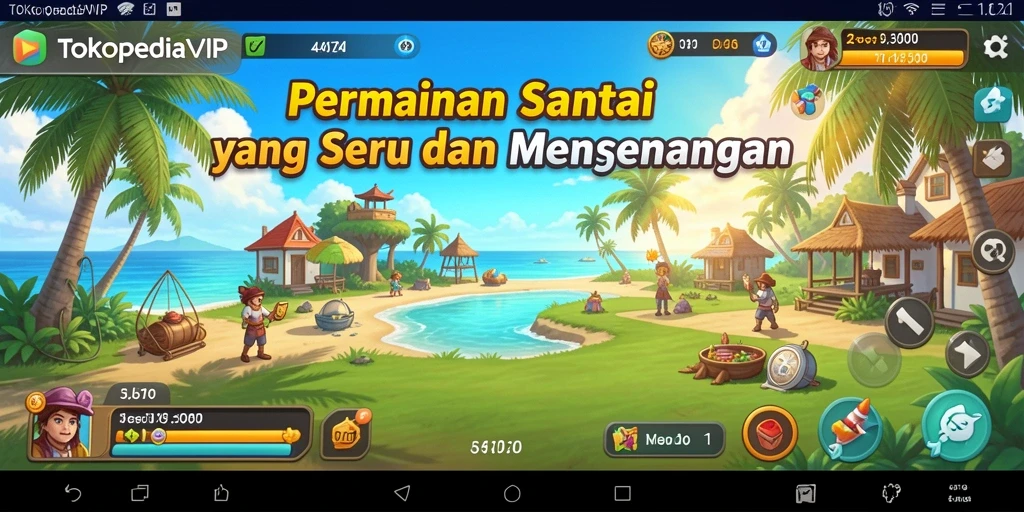 Tampilan gameplay TOKOPEDIAVIP dengan grafis yang menarik dan antarmuka yang intuitif.