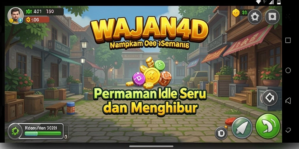 Tampilan gameplay WAJAN4D yang penuh warna dan menarik.