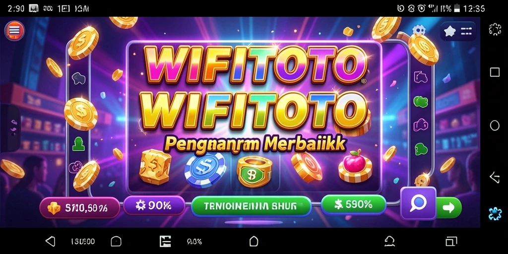 Tampilan gameplay WIFITOTO yang menakjubkan saat putaran slot.