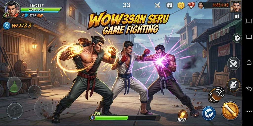 Tampilan gameplay menarik dari WOW33 dengan aksi pertarungan yang mendebarkan.