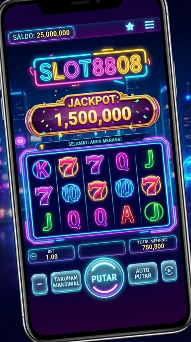 Tampilan antarmuka slot8808 yang ramah pengguna memudahkan navigasi.