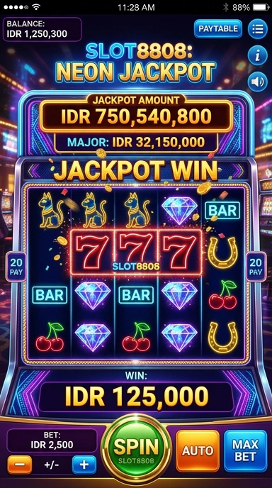 Screenshot aplikasi slot8808 menunjukkan berbagai kategori aplikasi yang tersedia.